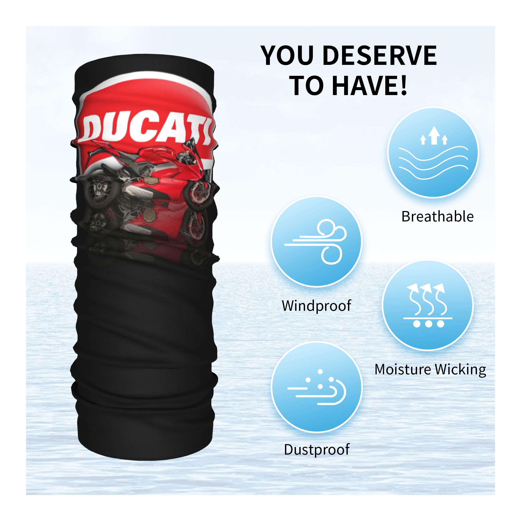 Maßgefertigter Speed Ducati Re – Neck Gaiter Face Cover Bewertung und Preis