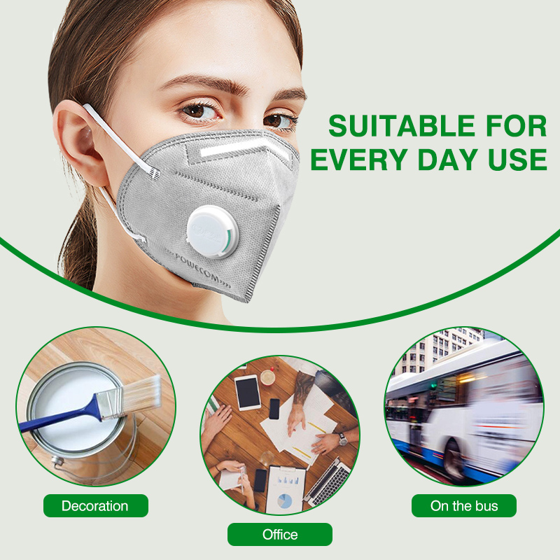 POWECOM KN95 Masken Aktivkohle – Cloth Face Mask Washable Bewertung und Preis